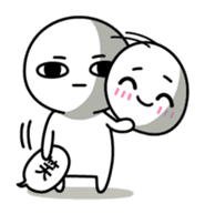 Deadpan boy sticker #11902271