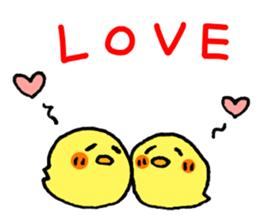 Easy to use! Handwriting chick sticker #11904036