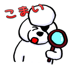 Teku the Poodle Hiroshima Dialect Part2 sticker #11905295
