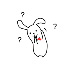 "not too cute" rabbit sticker. sticker #11905553