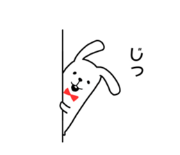 "not too cute" rabbit sticker. sticker #11905567