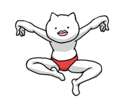 Stylish Move Cat sticker #11908006