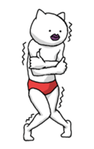 Stylish Move Cat sticker #11908015