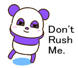 colorful panda message2 (english ver) sticker #11908538