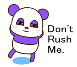 colorful panda message2 (english ver) sticker #11908538