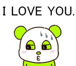 colorful panda message2 (english ver) sticker #11908539