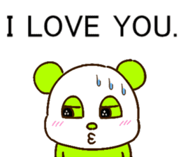 colorful panda message2 (english ver) sticker #11908539