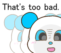 colorful panda message2 (english ver) sticker #11908543