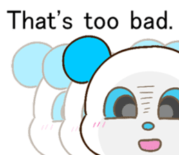 colorful panda message2 (english ver) sticker #11908543