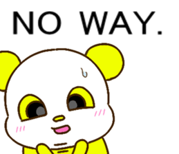 colorful panda message2 (english ver) sticker #11908544