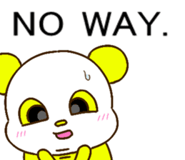 colorful panda message2 (english ver) sticker #11908544