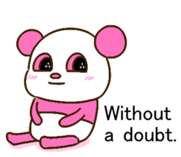 colorful panda message2 (english ver) sticker #11908546