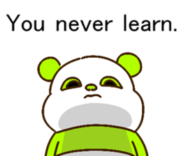 colorful panda message2 (english ver) sticker #11908547