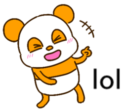 colorful panda message2 (english ver) sticker #11908548