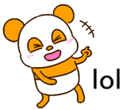 colorful panda message2 (english ver) sticker #11908548