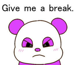 colorful panda message2 (english ver) sticker #11908549