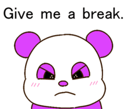 colorful panda message2 (english ver) sticker #11908549