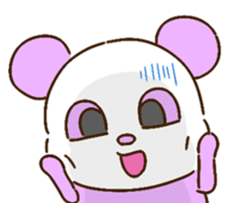 colorful panda message2 (english ver) sticker #11908552