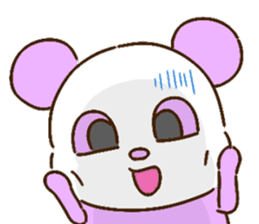 colorful panda message2 (english ver) sticker #11908552