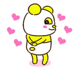 colorful panda message2 (english ver) sticker #11908555