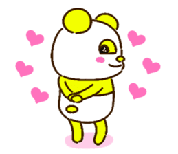 colorful panda message2 (english ver) sticker #11908555