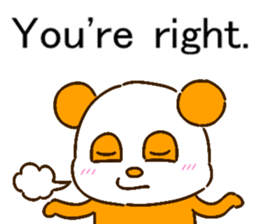 colorful panda message2 (english ver) sticker #11908556