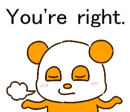 colorful panda message2 (english ver) sticker #11908556