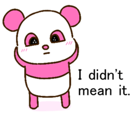 colorful panda message2 (english ver) sticker #11908559