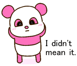 colorful panda message2 (english ver) sticker #11908559