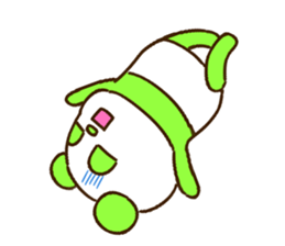 colorful panda message2 (english ver) sticker #11908562