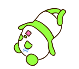 colorful panda message2 (english ver) sticker #11908562