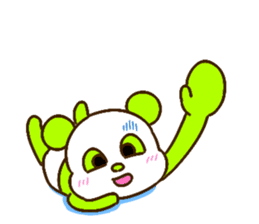 colorful panda message2 (english ver) sticker #11908565