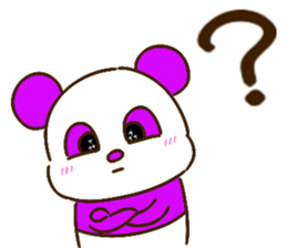 colorful panda message2 (english ver) sticker #11908567