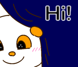 colorful panda message2 (english ver) sticker #11908569