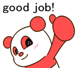 colorful panda message2 (english ver) sticker #11908571