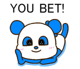 colorful panda message2 (english ver) sticker #11908572