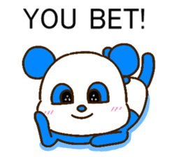 colorful panda message2 (english ver) sticker #11908572