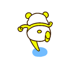 colorful panda message2 (english ver) sticker #11908573