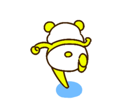 colorful panda message2 (english ver) sticker #11908573