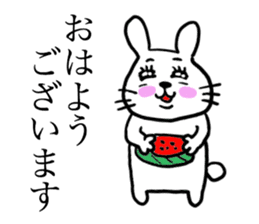 Kawawii Rabbit Summer sticker #11909446