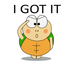 Kame-jiro In English sticker #11909566