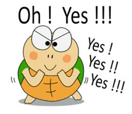 Kame-jiro In English sticker #11909572