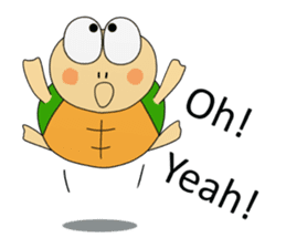 Kame-jiro In English sticker #11909573