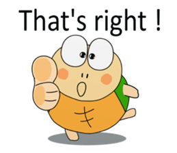 Kame-jiro In English sticker #11909576