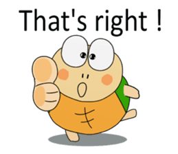 Kame-jiro In English sticker #11909576