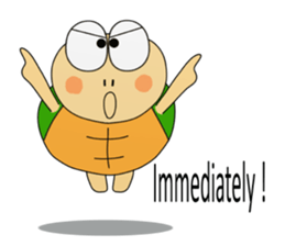 Kame-jiro In English sticker #11909598