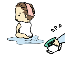 ata 5 months to 8 months baby record sticker #11909815