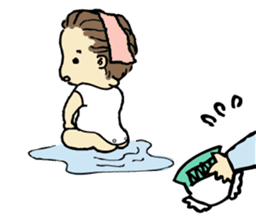 ata 5 months to 8 months baby record sticker #11909815