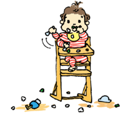 ata 5 months to 8 months baby record sticker #11909823