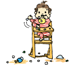 ata 5 months to 8 months baby record sticker #11909823